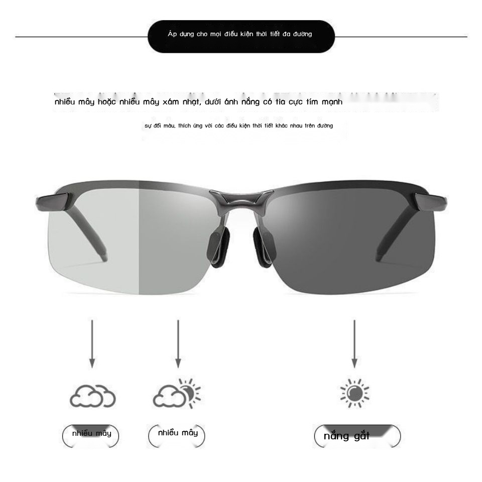 Kính Mát Phân Cực Thay Đổi Màu Sắc Dành Cho Nam Đi Câu Cá Ngày Và Đêm27%