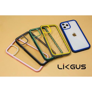 Ốp lưng LikGus Sexy cho iPhone 12/ 12 Pro Max Lưng kính trong viền màu siêu đẹp