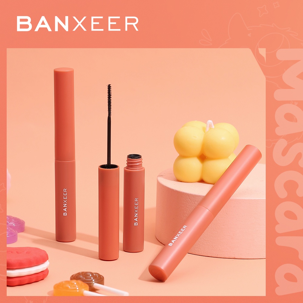 Mascara Banxeer chống thấm nước lâu trôi suốt 24h đầu bàn chải mỏng31g