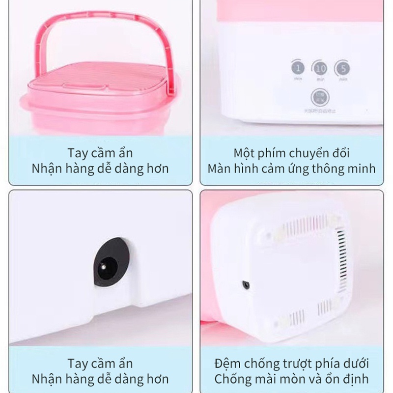 SHIP NHANH Máy giặt mini gấp gọn cho quần áo với thùng máy sấy Giặt cho tất cả đồ lót/ tất Máy giặt với máy sấy ly tâm