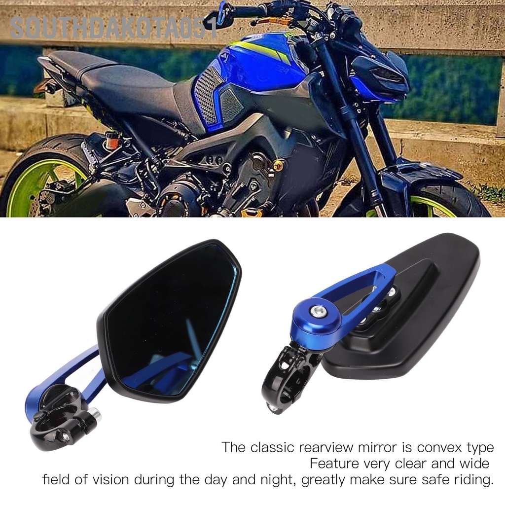 [Hàng Sẵn] Gương gù tay lái Gương chiếu hậu retro Xe máy 13-17mm cho Honda Yamaha Kawasaki Suzuki B King GSF1250 GSF600【Southdakota051】