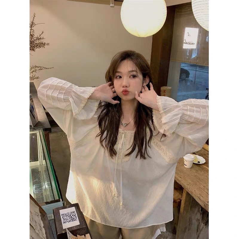 Áo sơ mi áo babydoll nữ phong cách Hàn Quốc Ordertaobao