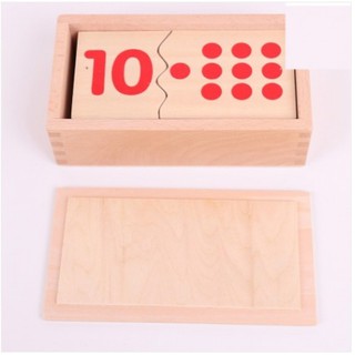 Giáo cụ Montessori thẻ số và chấm