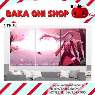 Tranh Canvas Anime Darling in the Franxx - Zero 2 và bầu trời