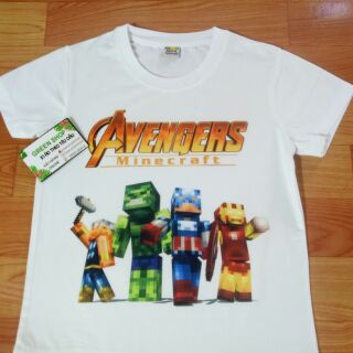 (HOT) Áo Thun Minecraft Coclay Siêu Anh Hùng Vải Cotton Thái 4 chiều S019