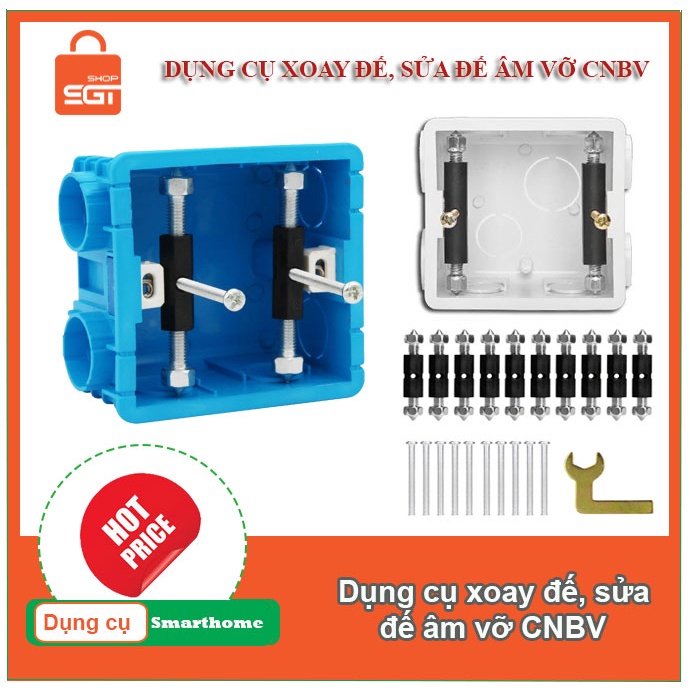 Phụ kiện sửa đế âm công tắc ổ cắm điện - Chiều dài vít điều chỉnh 69-85mm