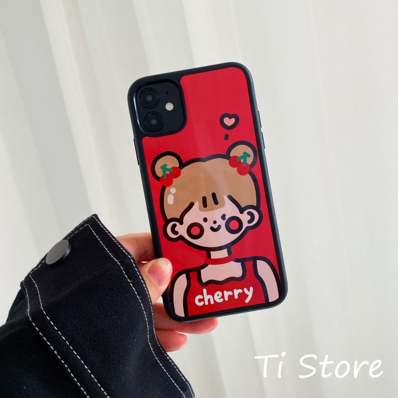 Ốp Lưng Girl Cherry iP| [ TI STORE ]