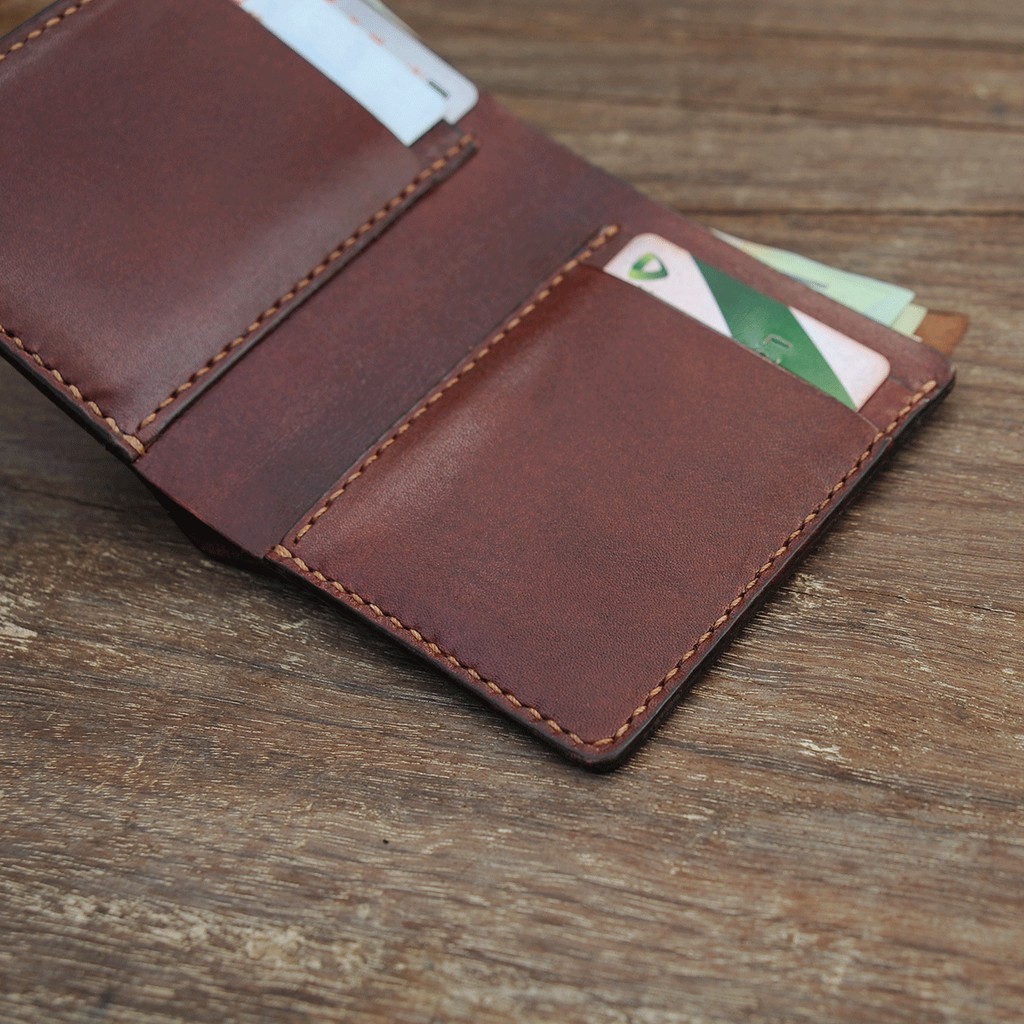 Ví đứng nam - Da bò nhập khẩu - Đồ da Handmade VI300