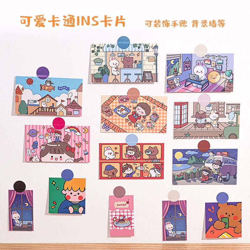 Bộ Note ghi chú cao cấp 6-12 mẫu hoạt hình cute