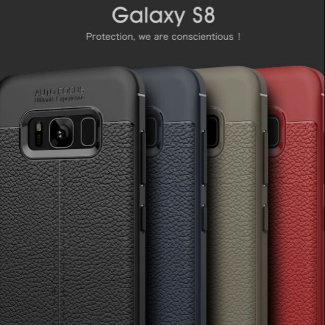 Ốp lưng samsung S8 / s8 plus giả da chính hãng auto focus