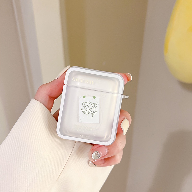 Vỏ Bọc Hộp Sạc Tai Nghe Airpods Pro 2 / 3Rd Generation Bằng tpu Silicone Hình Vuông Kiểu Dáng Đơn Giản