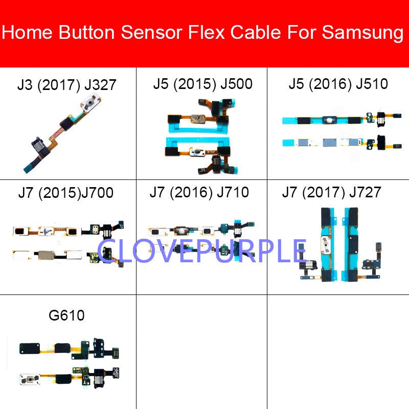 Cáp Nút Home + Jack Tai Nghe Cho Samsung Galaxy J3 J5 J7 Prime On7 2015 2016 2017 J327 J500 J510 J700 J727 G610