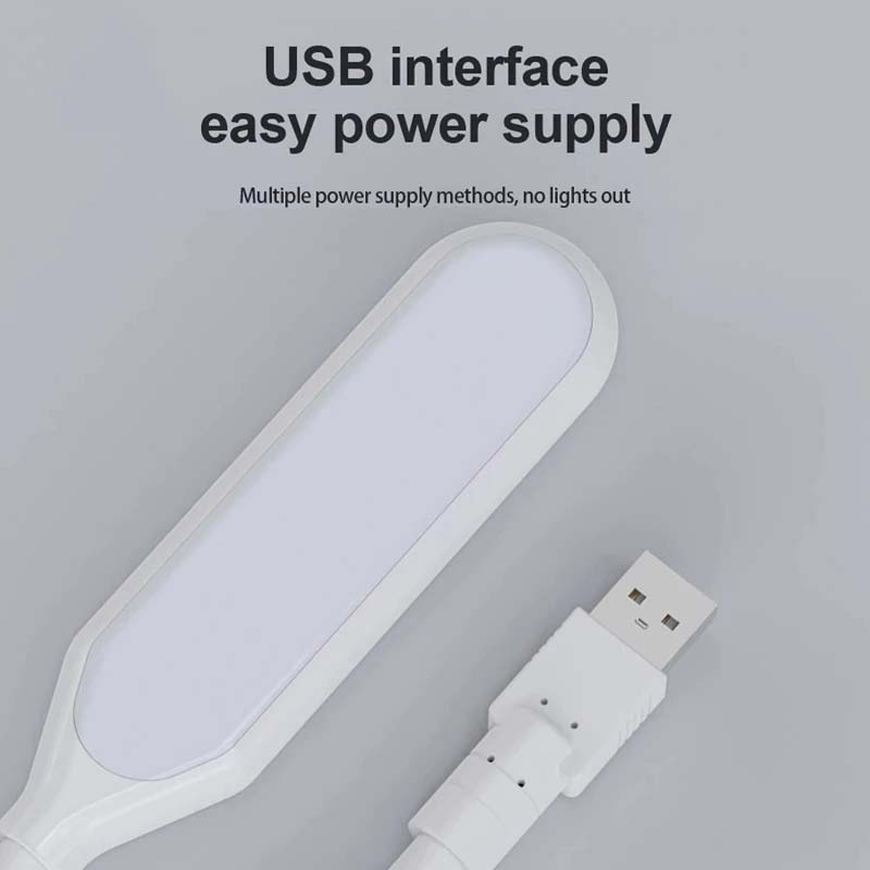 Đèn LED USB cổ ngỗng có thể uốn cong linh hoạt hỗ trợ đọc sách/ trang điểm