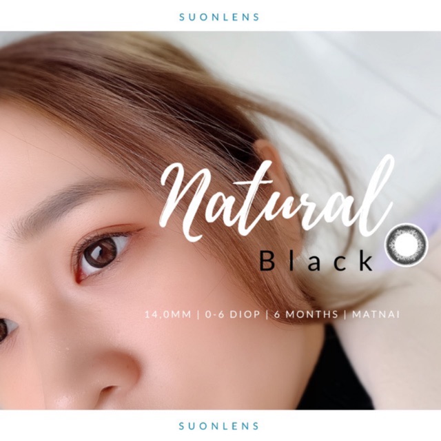 [Hsd 6 tháng] Kính áp tròng KEISHA NATURAL BLACK