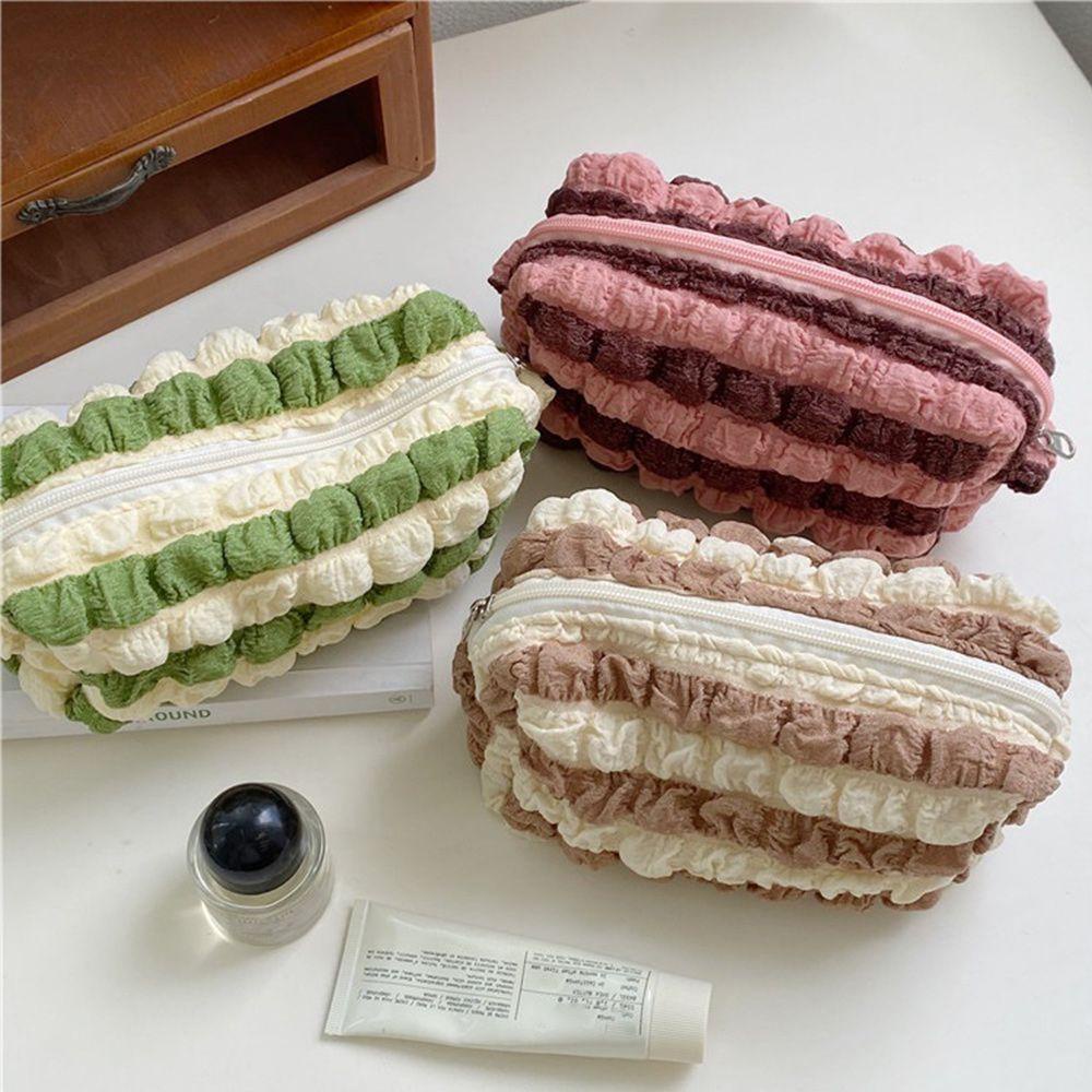 WATTLE Túi Đựng Bút / Mỹ Phẩm Màu Sắc Xinh Xắn Tiện Dụng Mang Đi Du