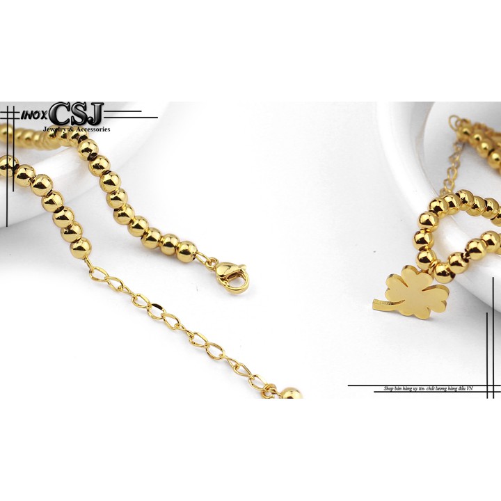 Lắc tay cỏ 4 lá xinh xắng