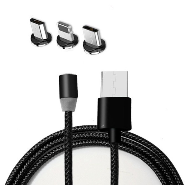 Cáp Sạc Nhanh X- Cable Nam Châm 3 đầuType c,Micro Usb dài 1m tiện dụng- Sweet Potatos