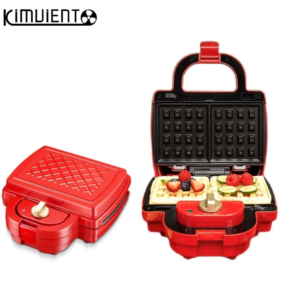 Máy Làm Bánh Sandwich Hai Mặt Chống Dính 5 Trong 1 Có Thể Tháo Rời Có Đèn Led Chỉ Báo 750W