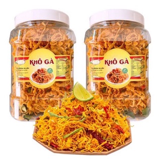 1KG KHÔ GÀ LÁ CHANH SIÊU NGON TLP - COMBO 2 HŨ