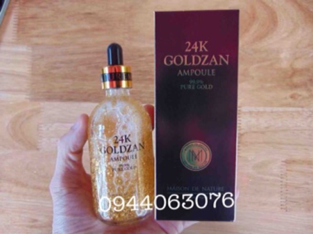 Tinh Chất 24k Goldzan Ampoule 99.9% Pure Gold 100mL