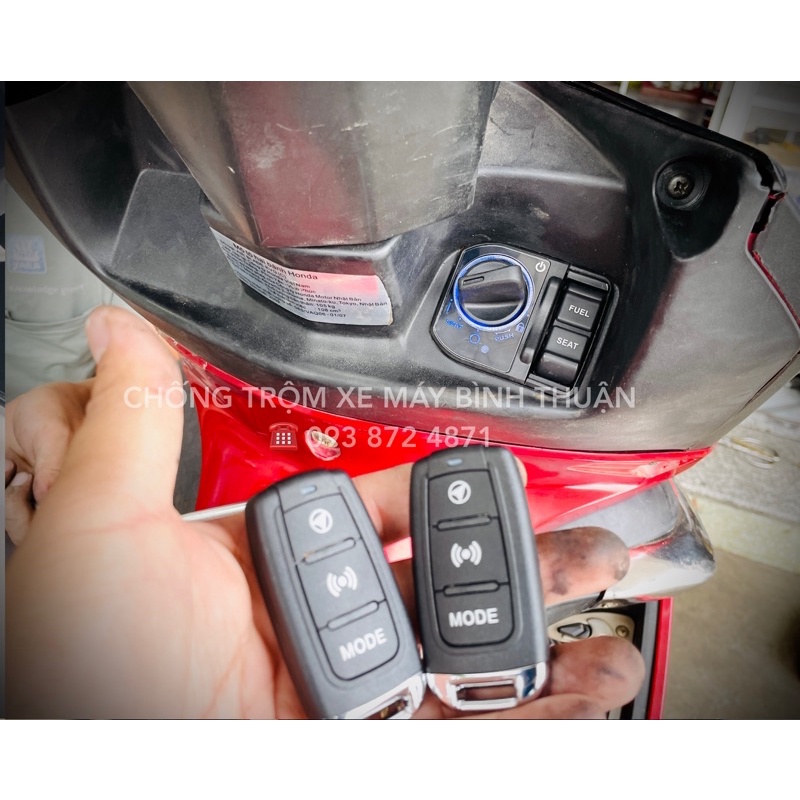Full Bộ khoá Smartkey Honda kết hợp Hyperion cho dòng xe Honda