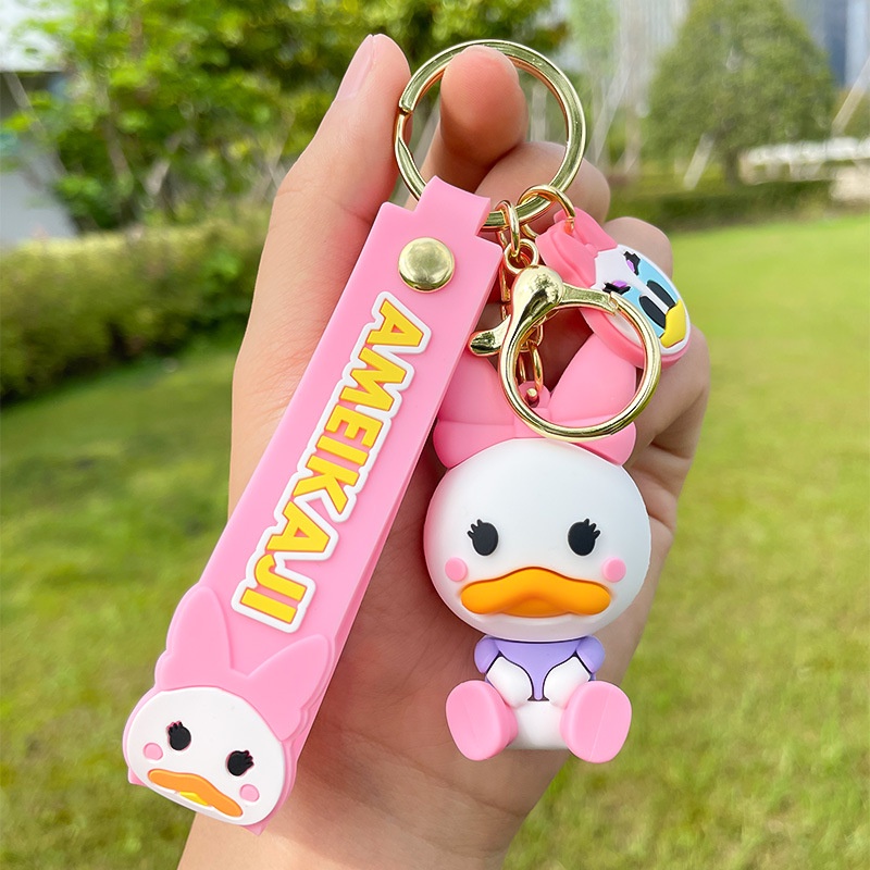 Mới Móc Khóa Hình Nhân Vật Stitch Minnie Dễ Thương