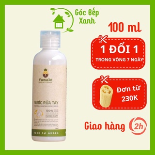 Nước rửa tay FUWA3E Enzym sinh học an toàn  ☘ Dung tích 100ml, hương quýt