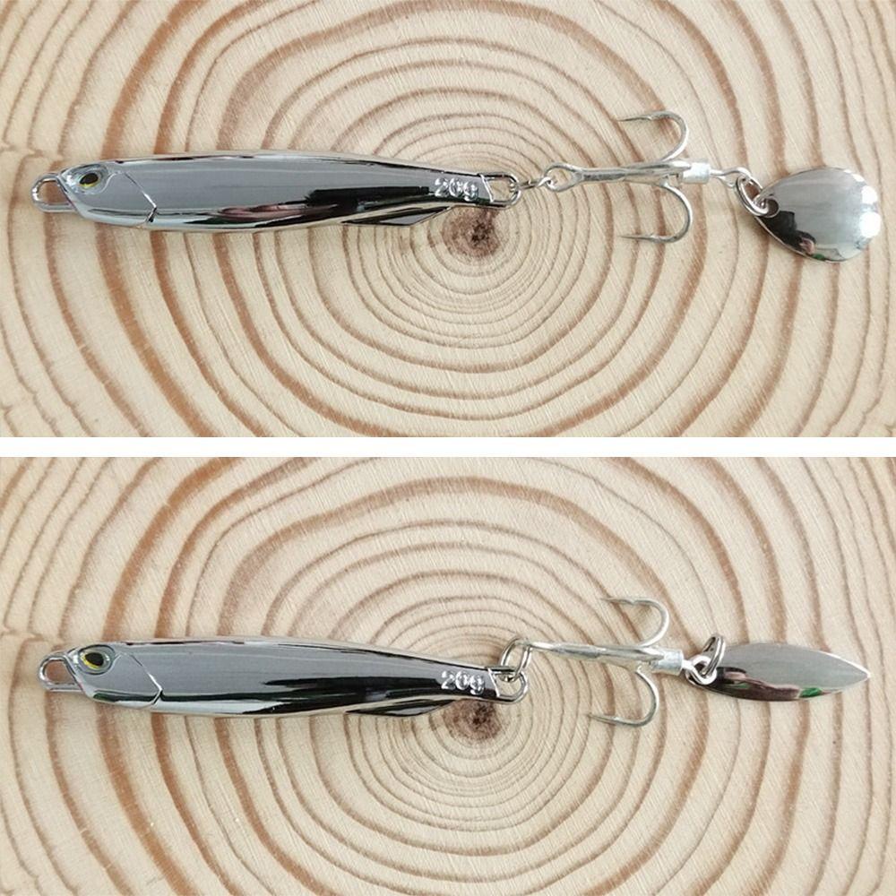 Set 2 Mồi Câu Cá Giả Bằng Kim Loại Mạ Điện 15g 20G 30G