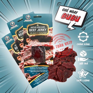 Combo 3 gói Thịt bò khô xông khói, bò khô ăn vặt - Gói nhỏ 20g