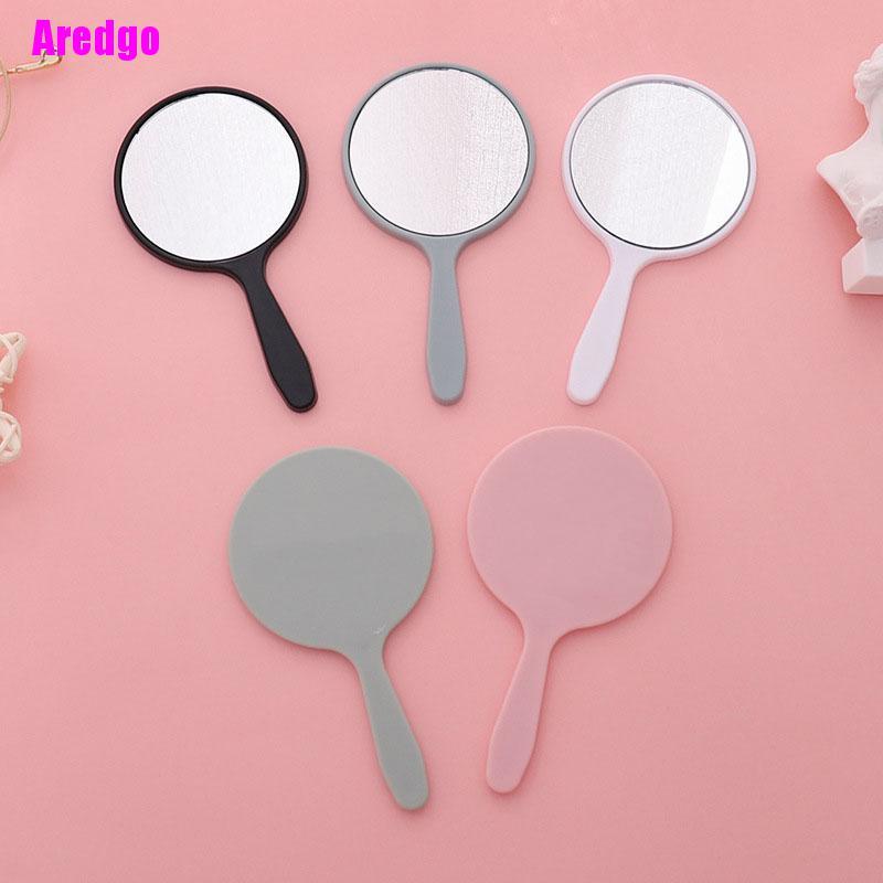 [Hàng mới về] Gương trang điểm cầm tay hình tròn có tay cầm tiện lợi