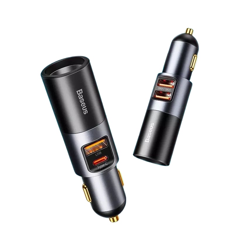 Baseus -BaseusMall VN Tẩu Sạc Xe Hơi BASEUS 120W Dành Cho iPhone Samsung Xiaomi