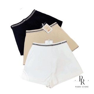 Quần short nữ lưng cao cạp kim tuyến