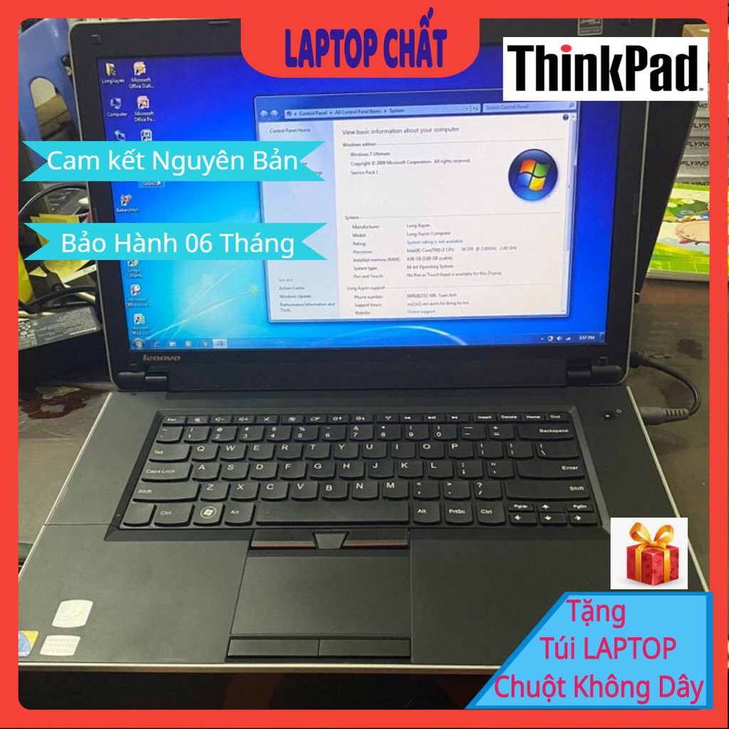 [Laptop Cũ] Laptop Văn Phòng Lenovo Thinkpad Edge 15 Core I3 Máy Tính Xách Tay Hàng Nguyên Bản, Bảo Hành 6 tháng