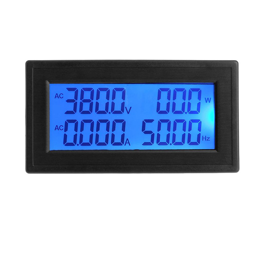 Đồng hồ đo điện áp đa năng 6 trong 1 AC 60-500v / 100A màn hình LCD