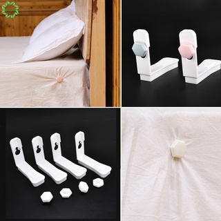 Set 4 kẹp trắng cố định ga giường tiện lợi 