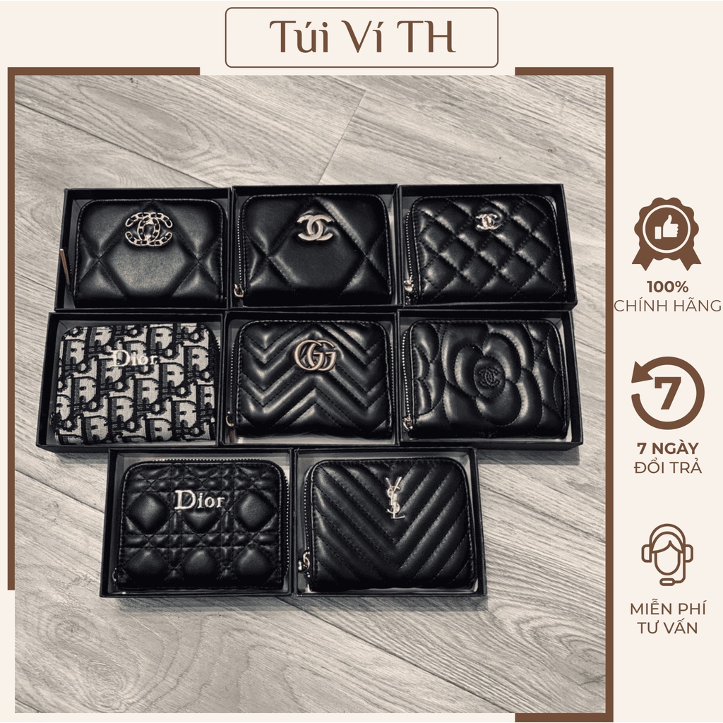 Ví Nữ Mini Ví Thương Hiệu Full Box Da Cao Cấp TH06
