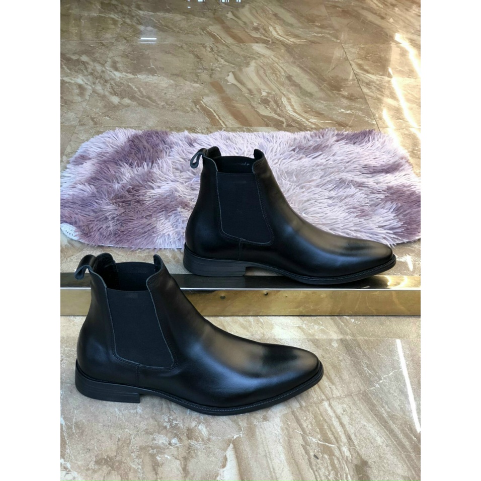 Giày Chealsea Boot Nam Cao Cổ Chất Đẹp Cao Cấp, Đế Khâu Siêu Bền, Giày Boot Nam Đế Cao Form Hàn