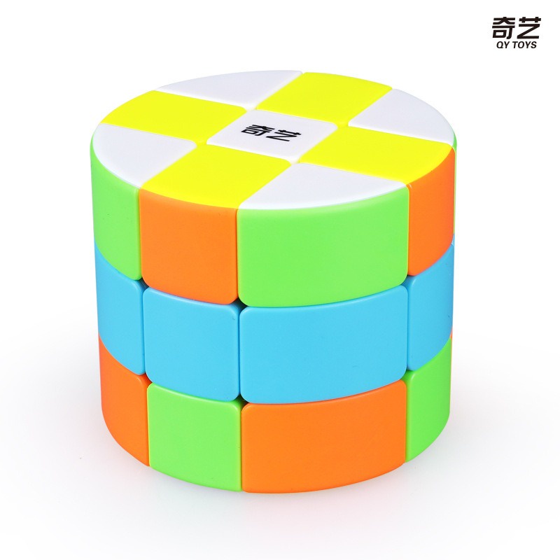 Rubik Biến Thể Hình Trụ Nhiều Màu Cylinder Rubik Z-Cube Cloud 3-layer Cylinder Stickerless