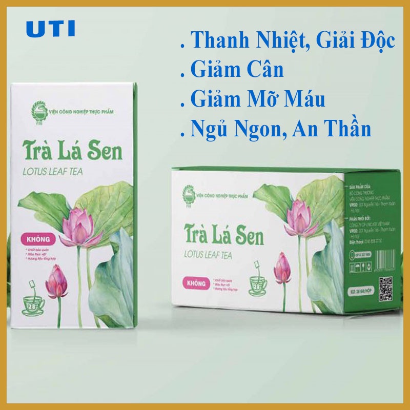 Trà Lá Sen Túi Lọc-Giảm cân,Ngủ ngon,Thanh nhiệt,liệu trình 24 hộp dùng liên tục 3 tháng (1 hộp)