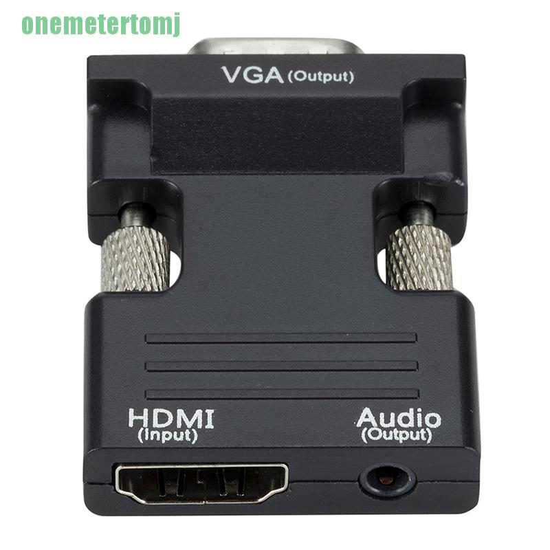 Đầu Chuyển Đổi Hdmi Cái Sang Vga Hỗ Trợ Âm Thanh 1080p