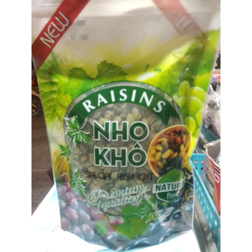 500G NHO KHÔ XANH CHUA NGỌT đóng túi zip