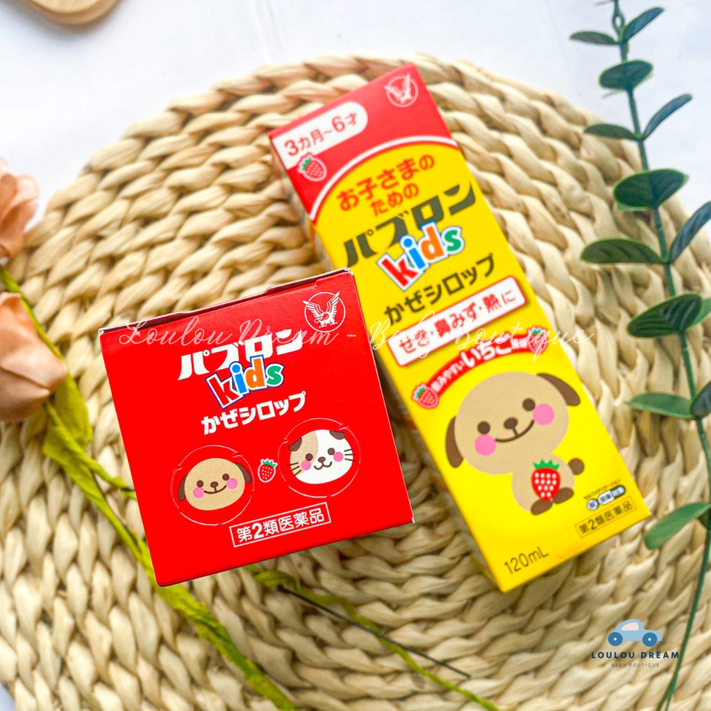 Siro thảo dược chó mèo Kids Paburon S cho bé từ 3 tháng tuổi nội địa Nhật Bản 120ml