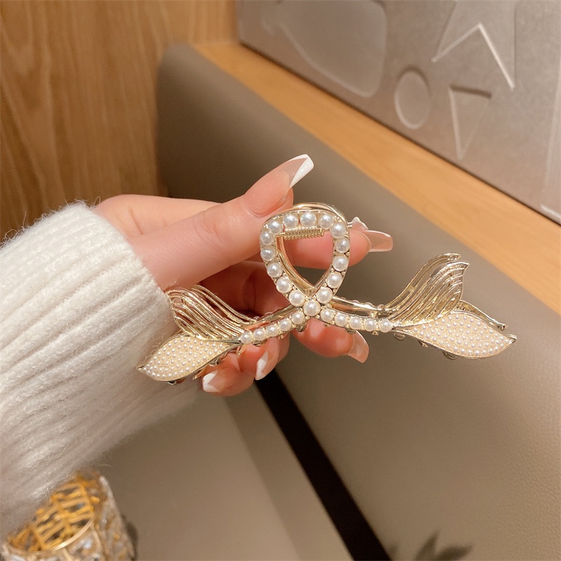 Kẹp Tóc Đính Đá Ngọc Trai Phong Cách Dân Tộc
