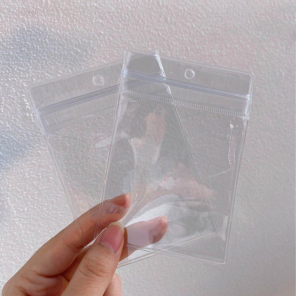 Túi Nhựa PVC Có Khóa Kéo Chống Bụi Đựng Trang Sức Tiện Dụng