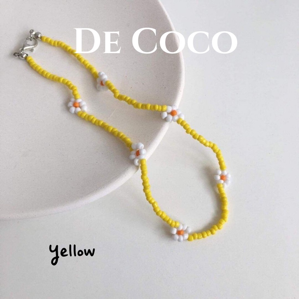 Vòng cổ hạt cườm hoa hot trend Cherry Coco decoco.accessories