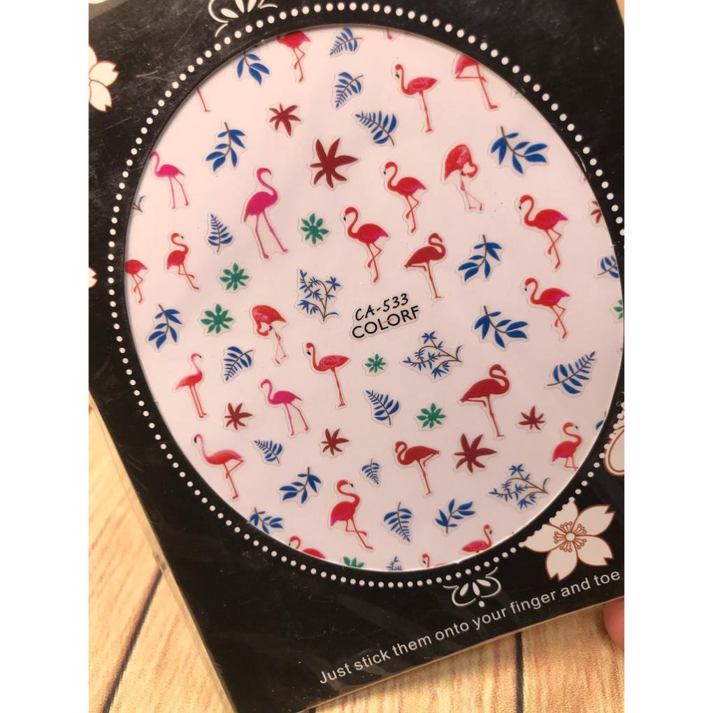 Hình dán móng tay Con cò CA566