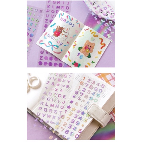 HAI TẤM LETTER STICKER ĐỘC ĐÁO