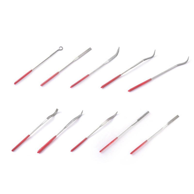 Bộ 10 Đầu Dũa Kim Cương 3X140Mm Cho Máy Mài Kim Loại, Đá, Thủy Tinh, Kim Loại