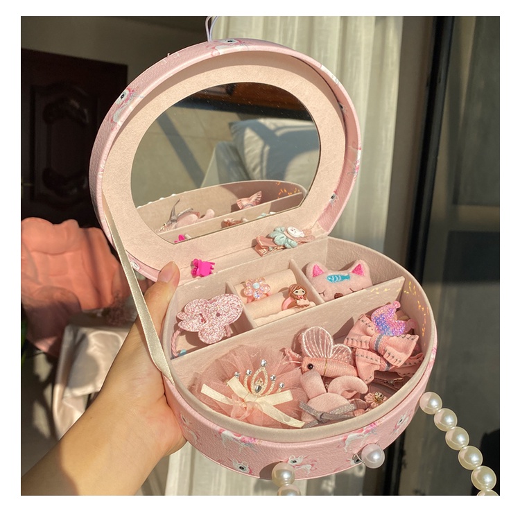 Túi xách ngựa Pony dễ thương, đựng phụ kiện trang sức vòng tay, kẹp tóc, vòng tay dây chuyền cho bé gái