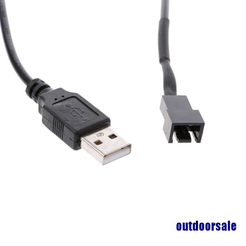 Đen Cáp Chuyển Đổi Usb 2.0a Sang 4-pin Cho Máy Tính 5v